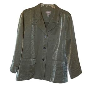 Chico’s Long Sleeve Shimmer Blazer/Jacket